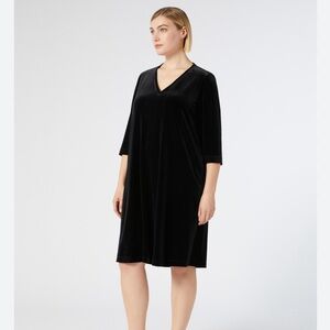 Marina Rinaldi Black Velvet Dress